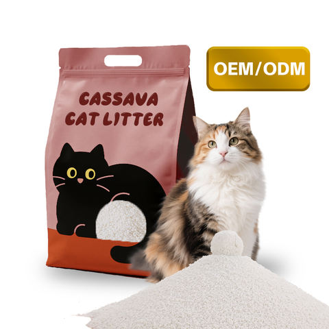 Cassava cat litter private-label package