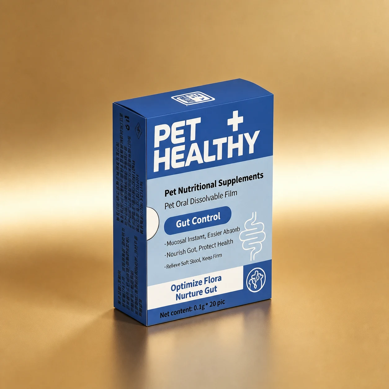 Gut Control Oral Film private-label product box